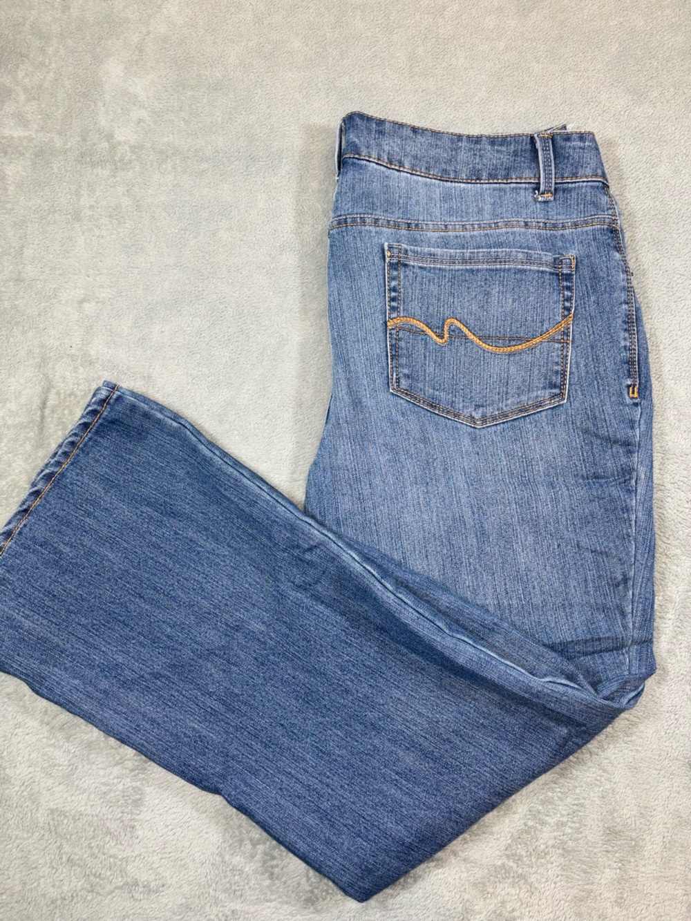 Faded Glory Bootcut Jeans Mid Rise Medium Wash - Size 16